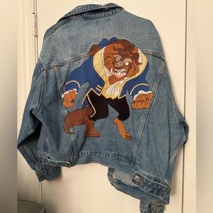 Beauty and the Beast Jean Jacket Size M (oversized)